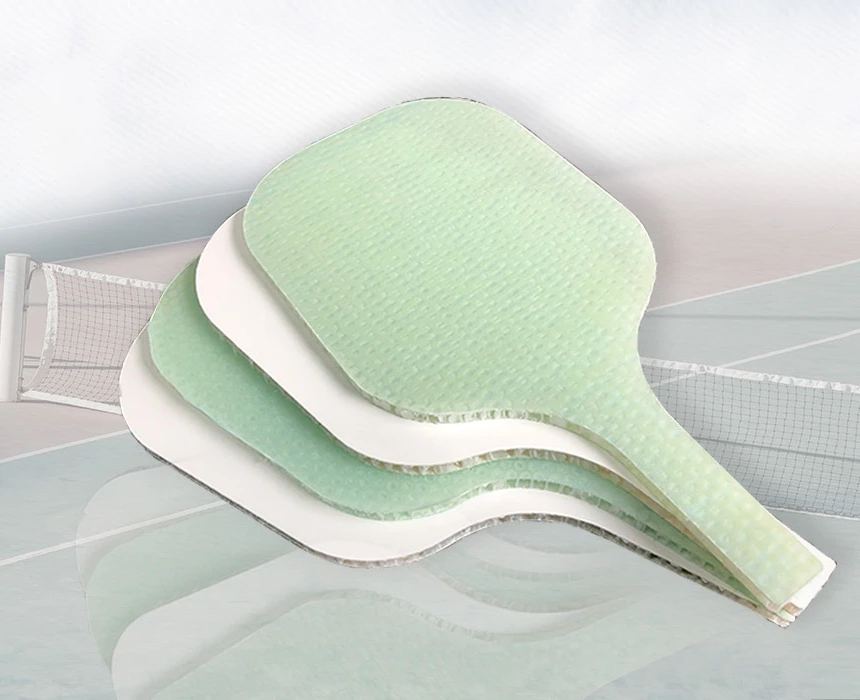 Pickleball paddles built on honeycomb core