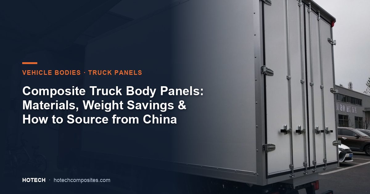 Composite Truck Body Panels: Materials, Weight Savings & How to Source from China