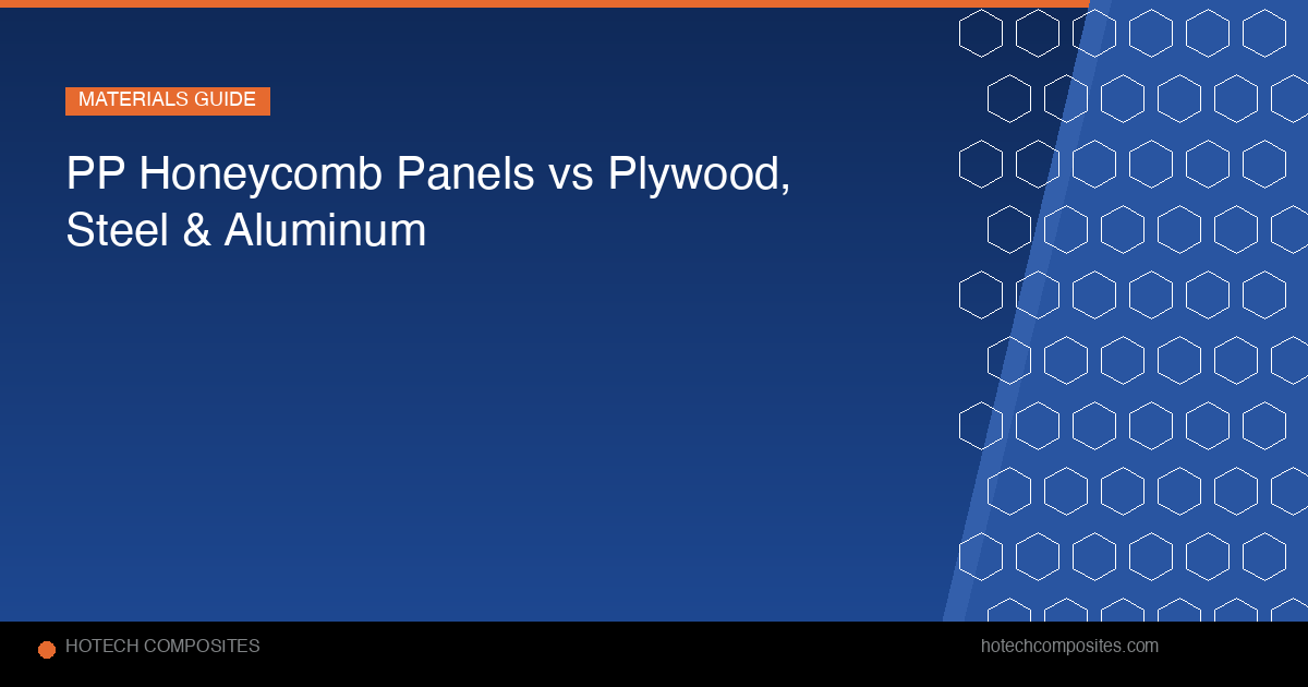 PP Honeycomb Panels vs Plywood, Steel & Aluminum