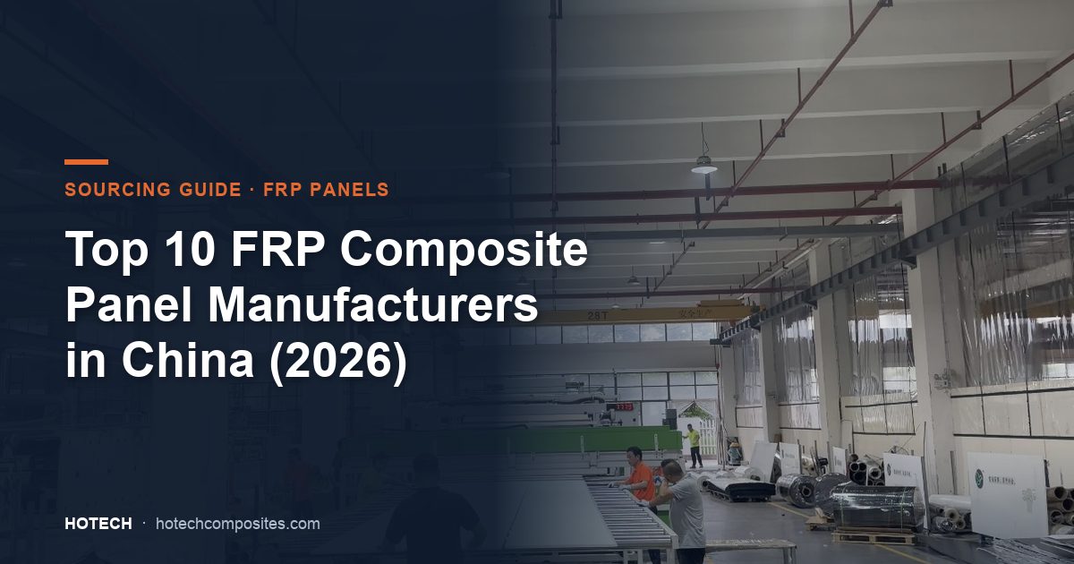 Top 10 FRP Composite Panel Manufacturers in China (2026) — OEM, Custom Size & Wholesale Guide