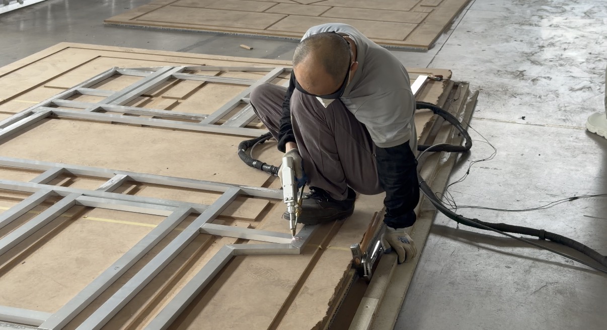 Aluminium frame welding